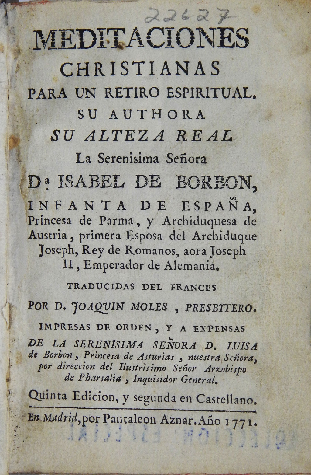 Meditaciones christianas para un retiro espiritual - Fondo Reservado de ...